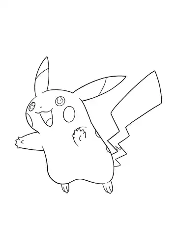 Pokémon Pikachu coloring page